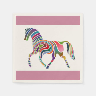 WAVY RAINBOW HORSE NAPKIN