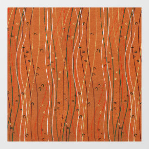 Wavy Red Stripes: Modern Japanese Abstract Art