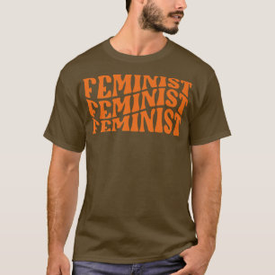 Wavy Retro Feminist6137 T-Shirt