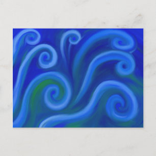Wavy Sea Postcard