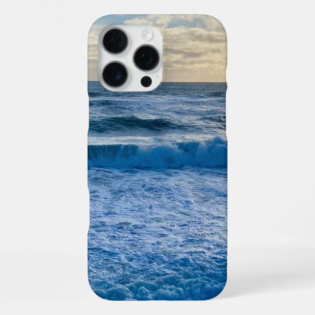 Wavy Sea View iPhone Case (Back)