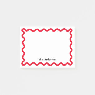 Wavy Simple Stationery Post-it Notes