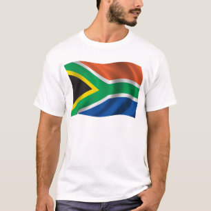 Wavy South Africa Flag T-Shirt