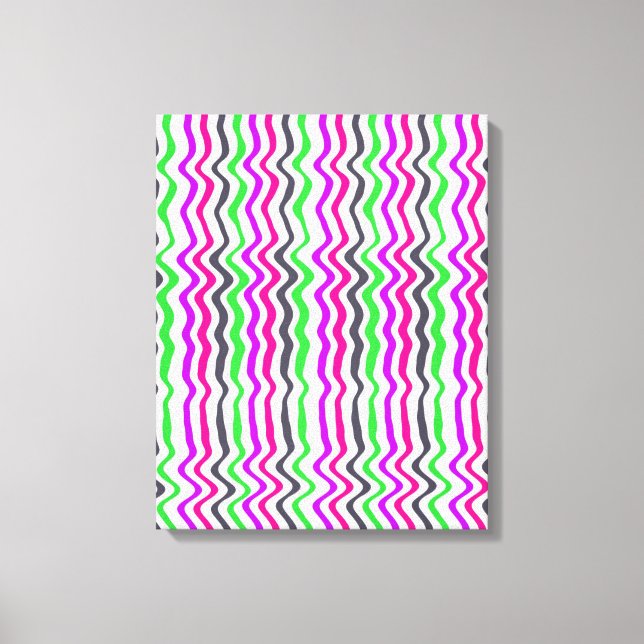Wavy Stripe 2014 Canvas Print (Front)