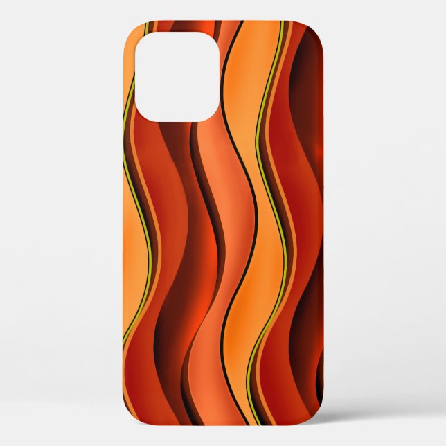 Wavy Stripes: Seamless Pattern Design. Case-Mate iPhone Case (Back)
