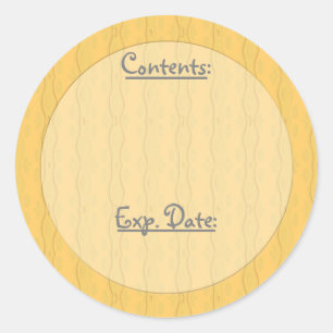 Wavy U Pick Colour/Food & Storage Labels