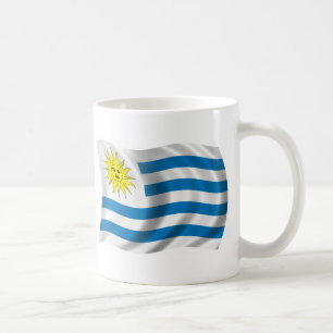 Wavy Uruguay Flag Coffee Mug