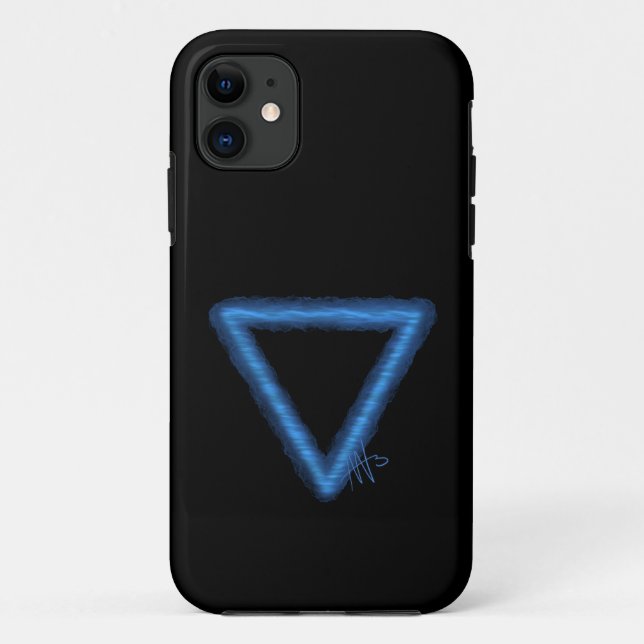 Wavy Water Element Alchemy Symbol Case-Mate iPhone Case (Back)