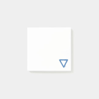 Wavy Water Element Alchemy Symbol Post-it Notes