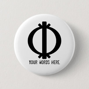 Wawa Aba   Symbol of Toughness and Resilience 6 Cm Round Badge