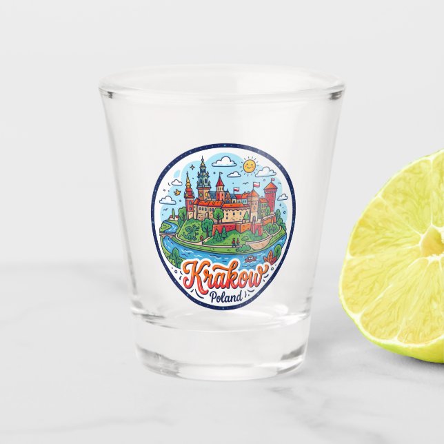 Wawel Castle Poland Shot Glass (Front)