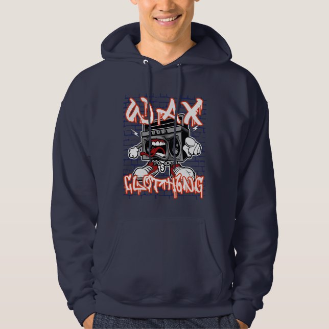 Wax clothing old school hip hop hooded top  (Front)