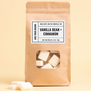 Wax Melt Minimalist Modern 3x2" Label