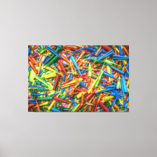 Wax Pencil Art 1 Wrapped Canvas