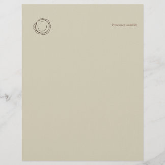 Wax Seal- Forgotten Archive- Minimalist Custom Letterhead