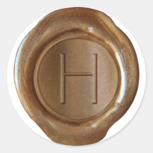 Wax Seal Monogram - Copper - ModernSlim H -