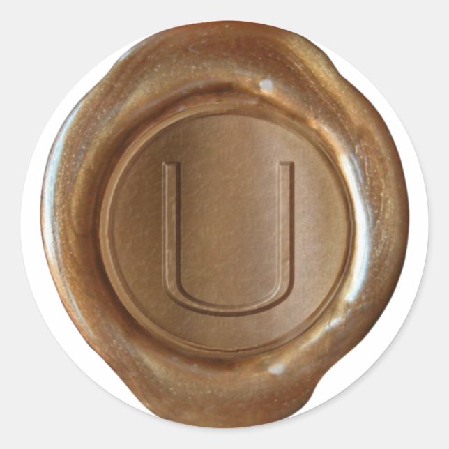 Wax Seal Monogram - Copper - ModernSlim U - (Front)