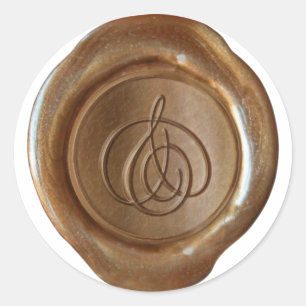 Wax Seal Monogram - Copper - Script & -