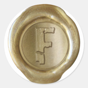 Wax Seal Monogram - Gold - Boulder F -