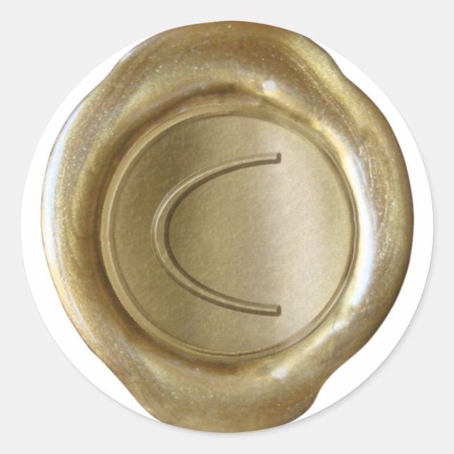 Wax Seal Monogram - Gold - ModernSlim C - (Front)