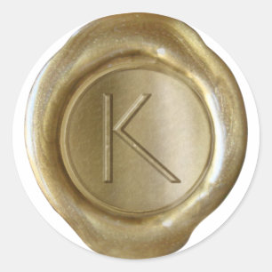 Wax Seal Monogram - Gold - ModernSlim K -