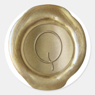 Wax Seal Monogram - Gold - ModernSlim Q -