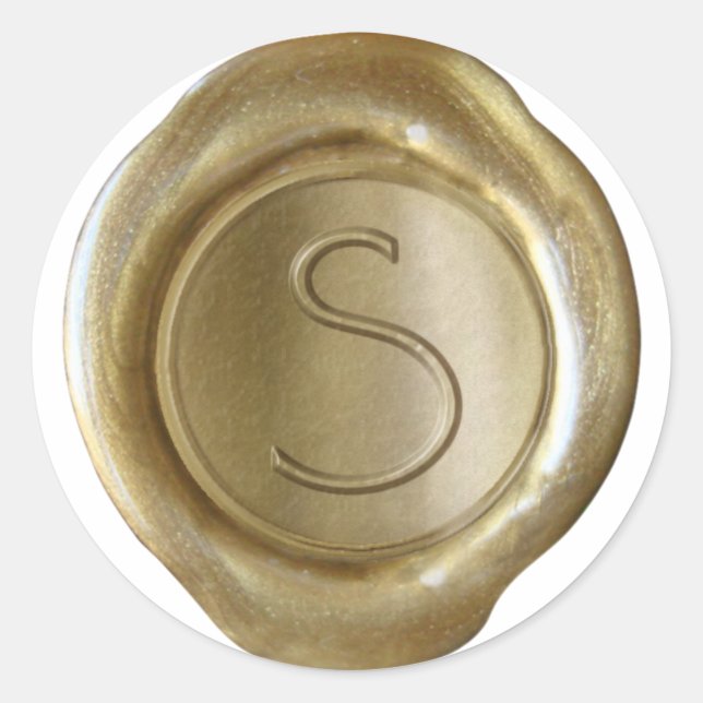 Wax Seal Monogram - Gold - ModernSlim S - (Front)