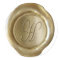 Wax Seal Monogram - Gold - Script H -