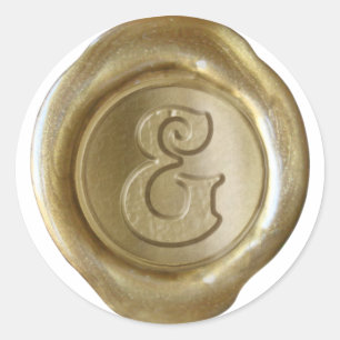 Wax Seal Monogram - Gold - Victorian & -