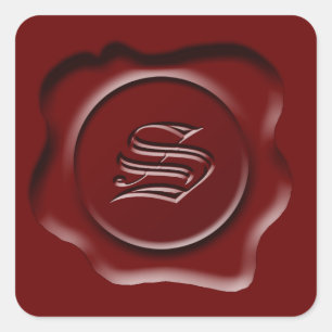 Wax Seal Monogram Letter S