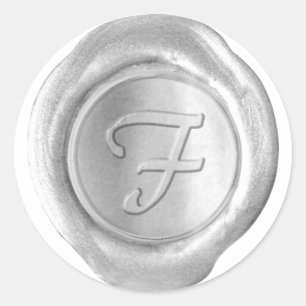 Wax Seal Monogram - Silver - Artistic Style F -
