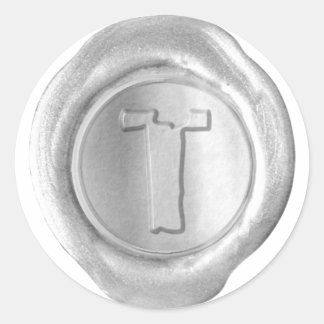 Wax Seal Monogram - Silver - Boulder T -