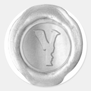 Wax Seal Monogram - Silver - Boulder Y -