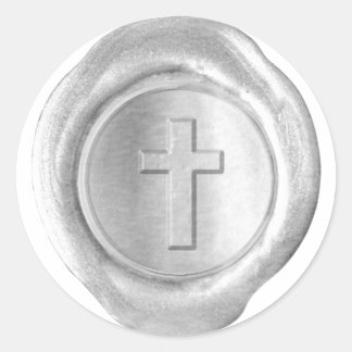 Wax Seal Monogram - Silver - Cross -