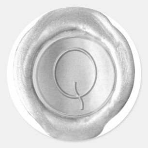 Wax Seal Monogram - Silver - ModernSlim Q -