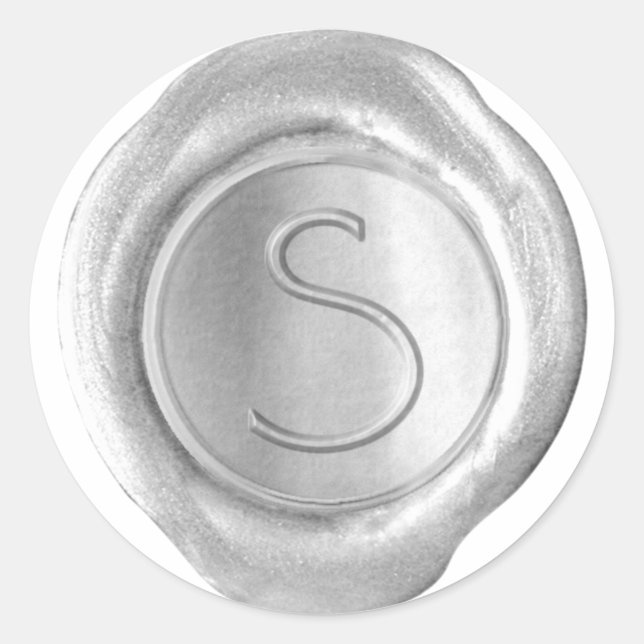 Wax Seal Monogram - Silver - ModernSlim S - (Front)