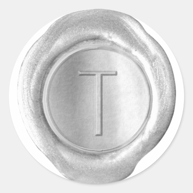 Wax Seal Monogram - Silver - ModernSlim T - (Front)