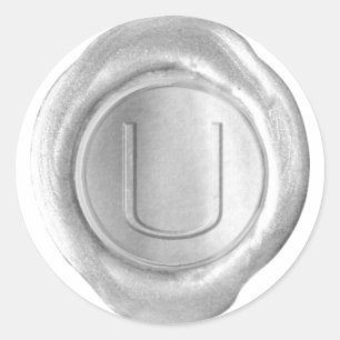 Wax Seal Monogram - Silver - ModernSlim U -
