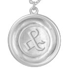 Wax Seal Monogram - Silver - Old English Ampersa -