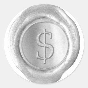 Wax Seal Monogram - Silver - Serif $ -
