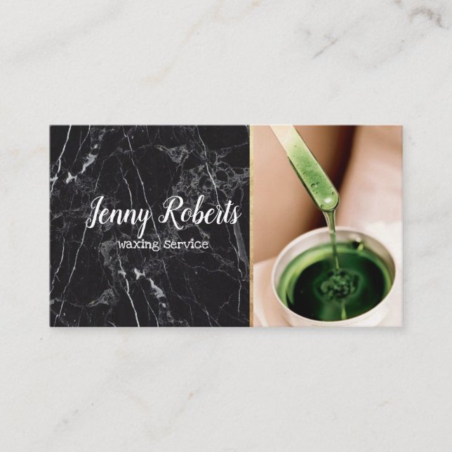 Wax Service Business Card (Front)
