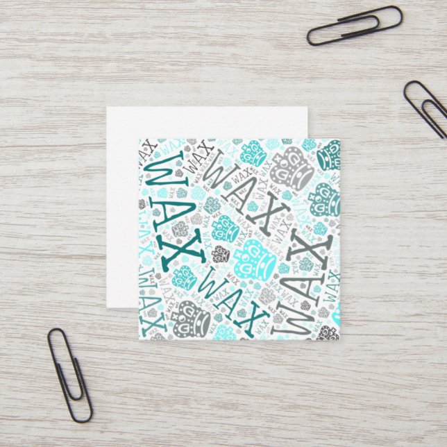 Wax tech  square business card (Front/Back In Situ)