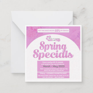 Wax with tiff specials card