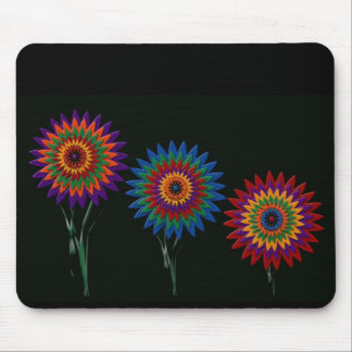 waxed flowers mouse pad