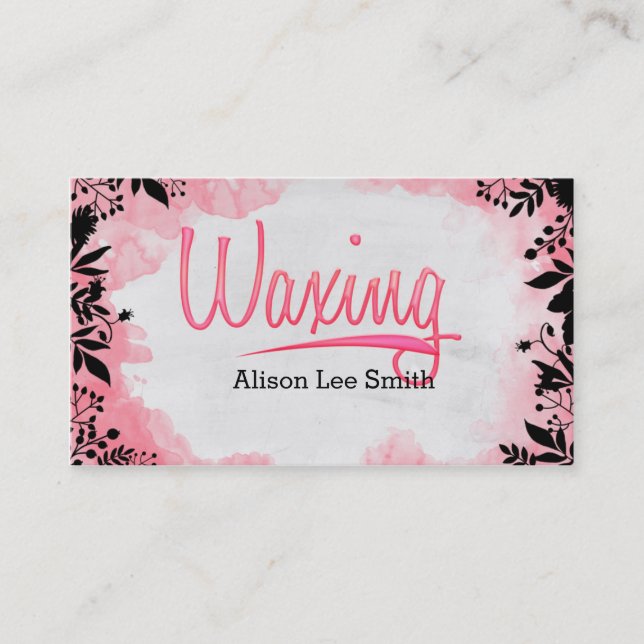 Waxing Business Card (Front)
