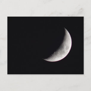 Waxing Crescent Moon Postcard