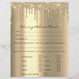 Waxing Depilation Liability Waiver Release Form Wo Flyer