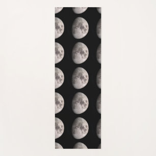 Waxing gibbous moon phase NASA images Yoga Mat