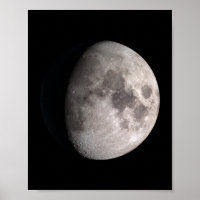 Waxing gibbous moon phase