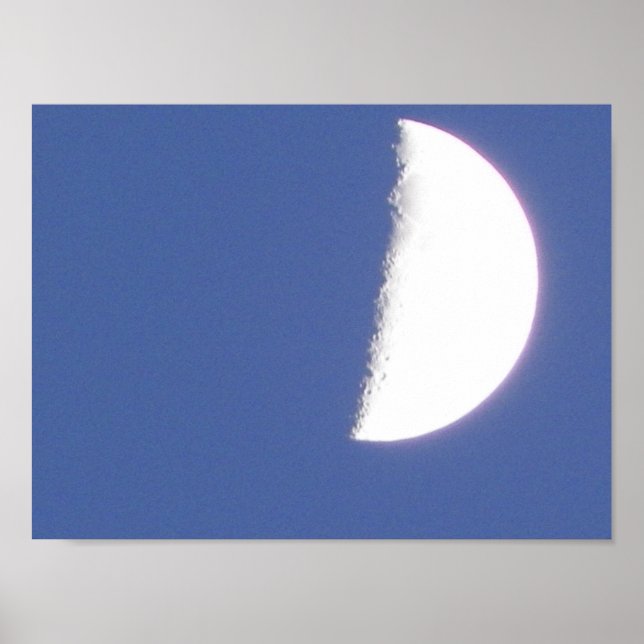Waxing Moon Photograph Poster (Front)